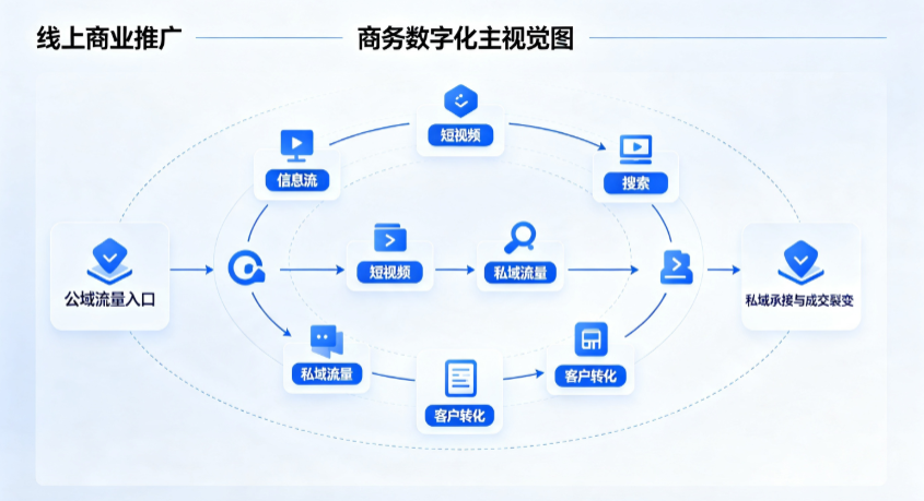 齐河县线上商业推广怎么做？全域流量闭环搭建与低成本转化实战指南